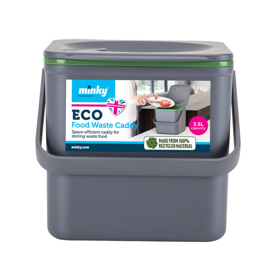 Minky Compost ECO Food Caddy, Grey One Size