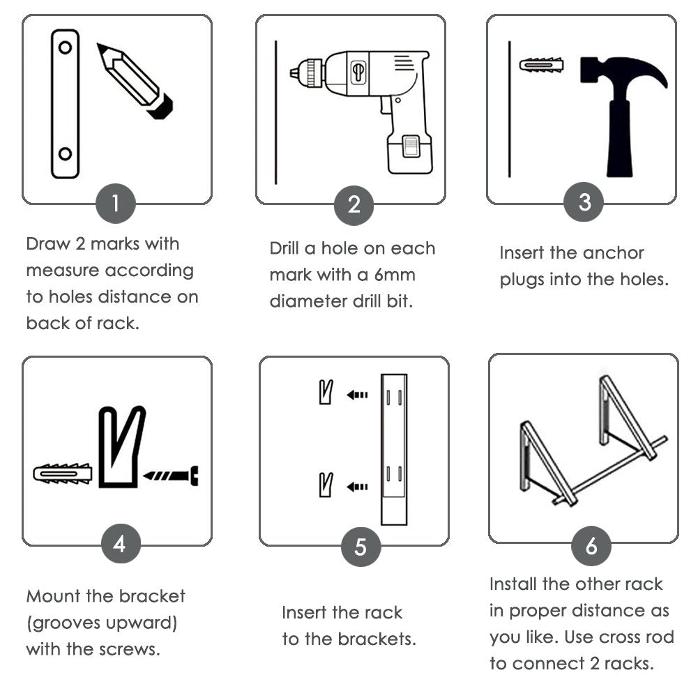 LIVEHITOP Foldable Wall Mounted Clothes Rail 2 Pieces, Coat Hanger Racks Dryer Aluminum Hanging Rod Wardrobe Hooks for Bedroom Bathroom Balcony Indoor Outdoor Silver Racks +Rod