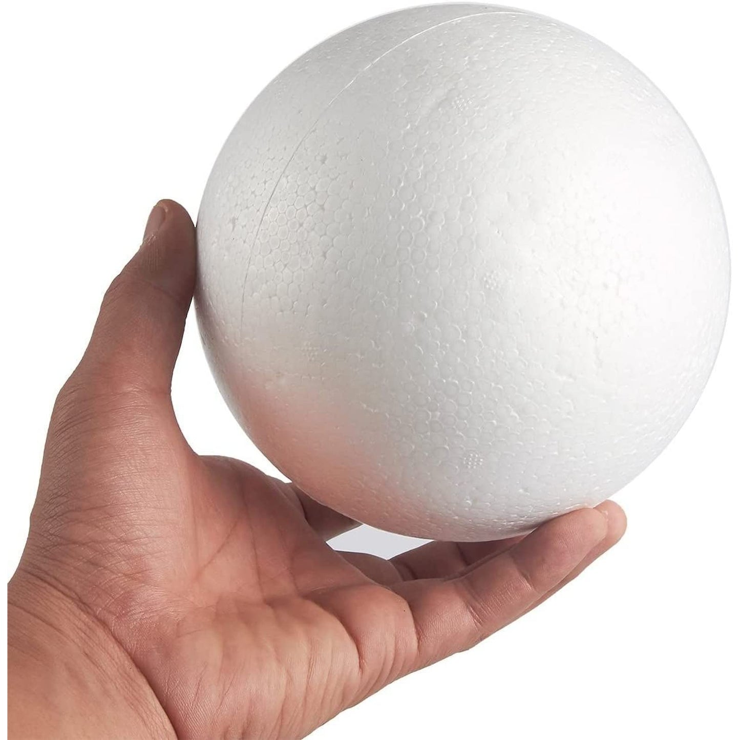 Juvale 2-Pack Foam Balls for Crafts, 15 cm White Polystyrene Balls for Art, Craft, School Projects, Decorations