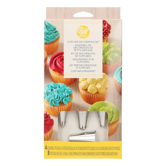 Wilton Decorating Piping Icing Tips Set for Cupcakes, 12 Piece Set 1 Multicolor