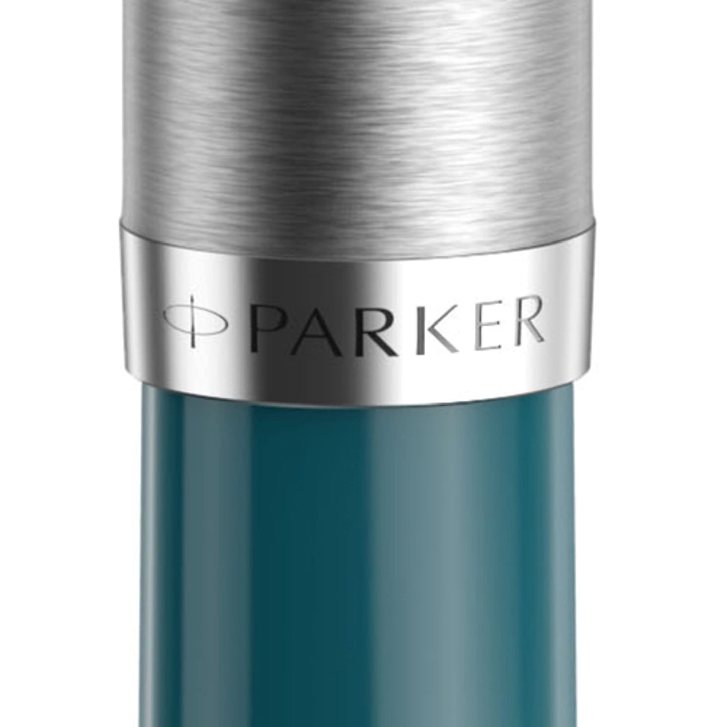 Parker 51 Ballpoint Pen | Teal Blue Barrel with Chrome Trim | Medium Point with Black Ink Refill | Gift Box Parker 51