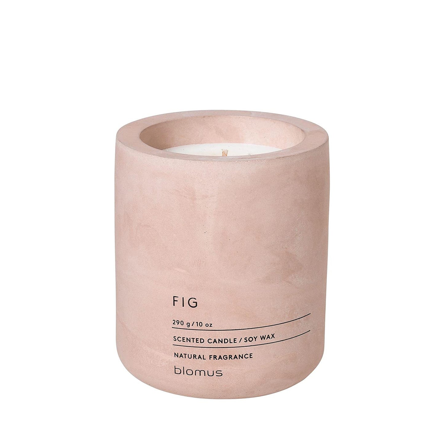 blomus 65655 Blomus Fraga Scented Candle Rose Dust L Soy Wax Concrete,Medium Medium