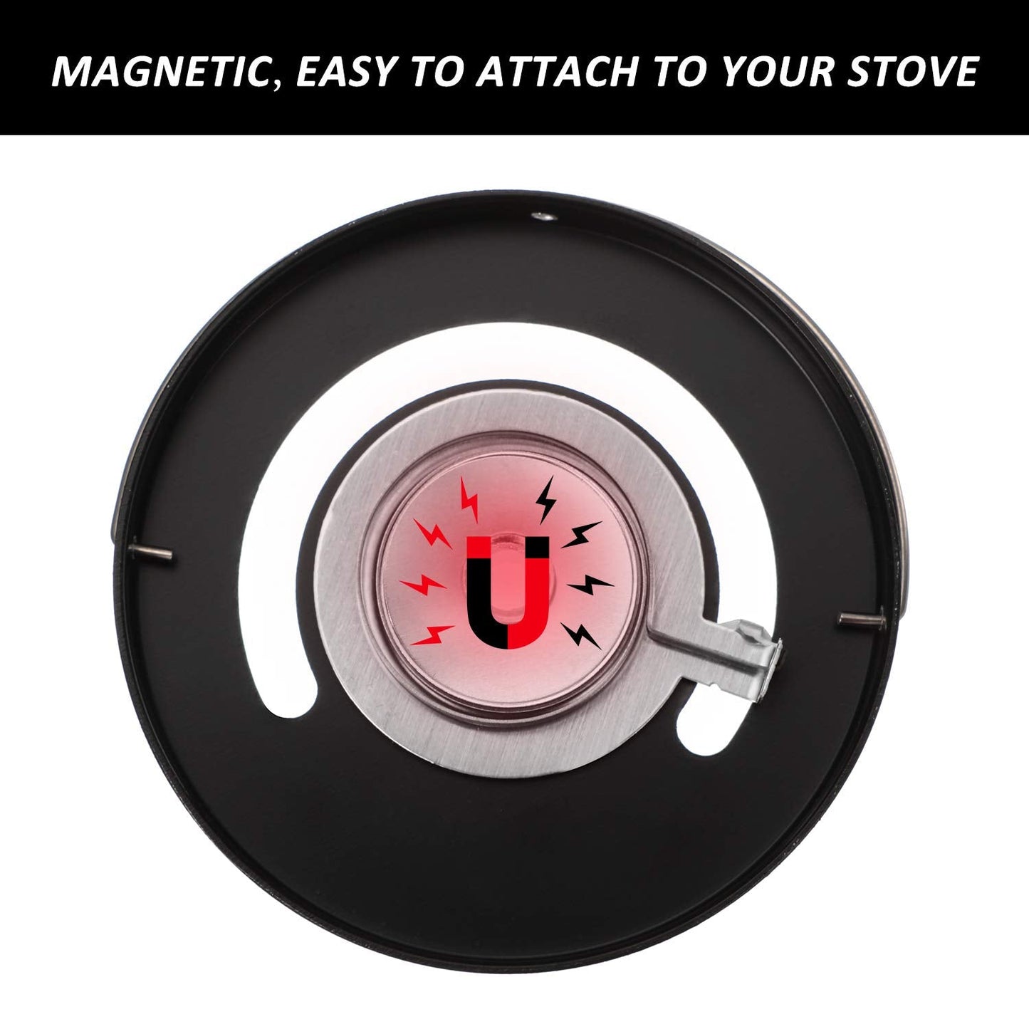 Magnetic Stove Thermometer Fire Stove Thermometer Gauge for Wood Log Chimney Oven Temperature Meter (1)