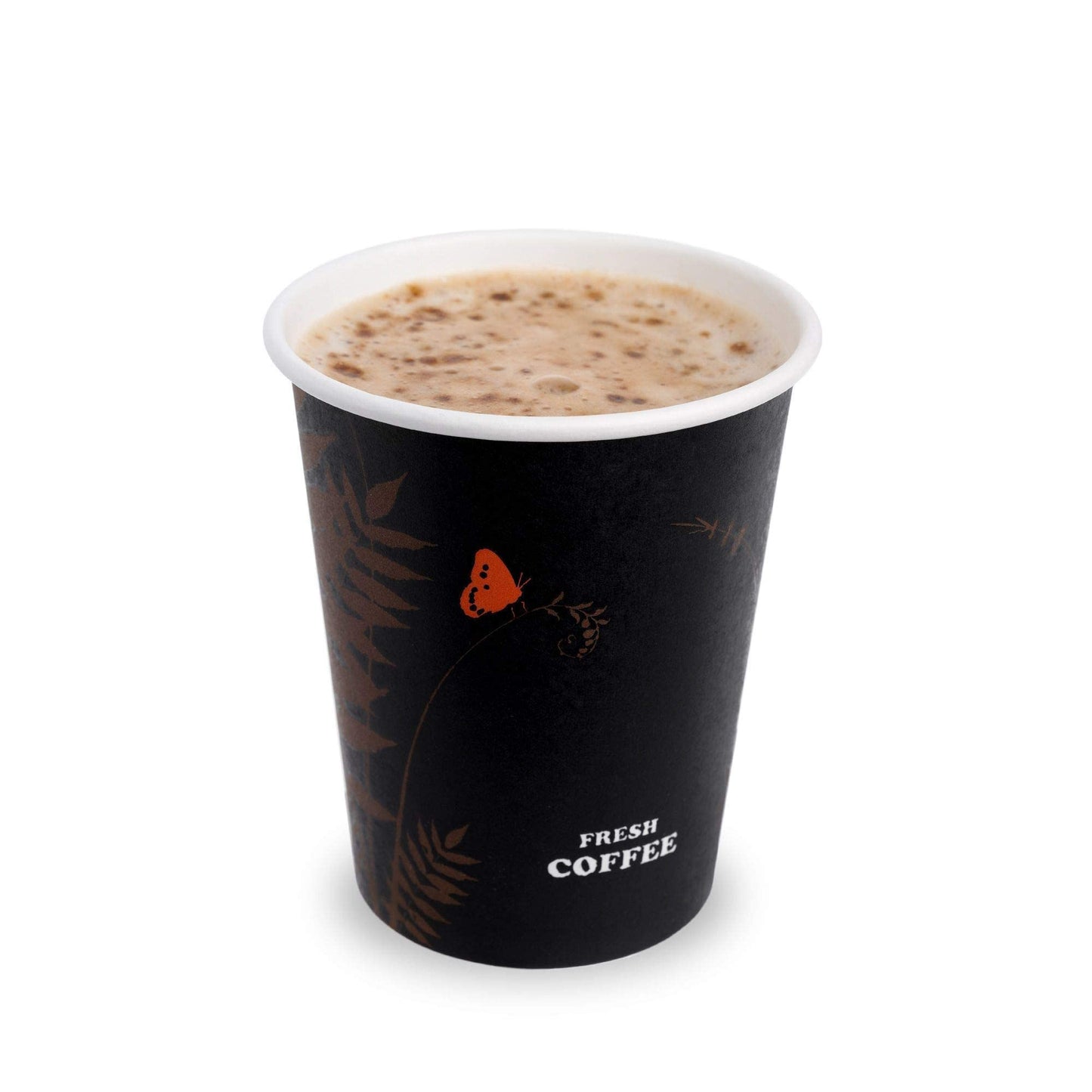 Premium Range 50 Pack, Paper Coffee Cups | Disposable Cups for Hot Drinks | Drinking Cups Great for Hot Coffee, Tea & Cold Drinks