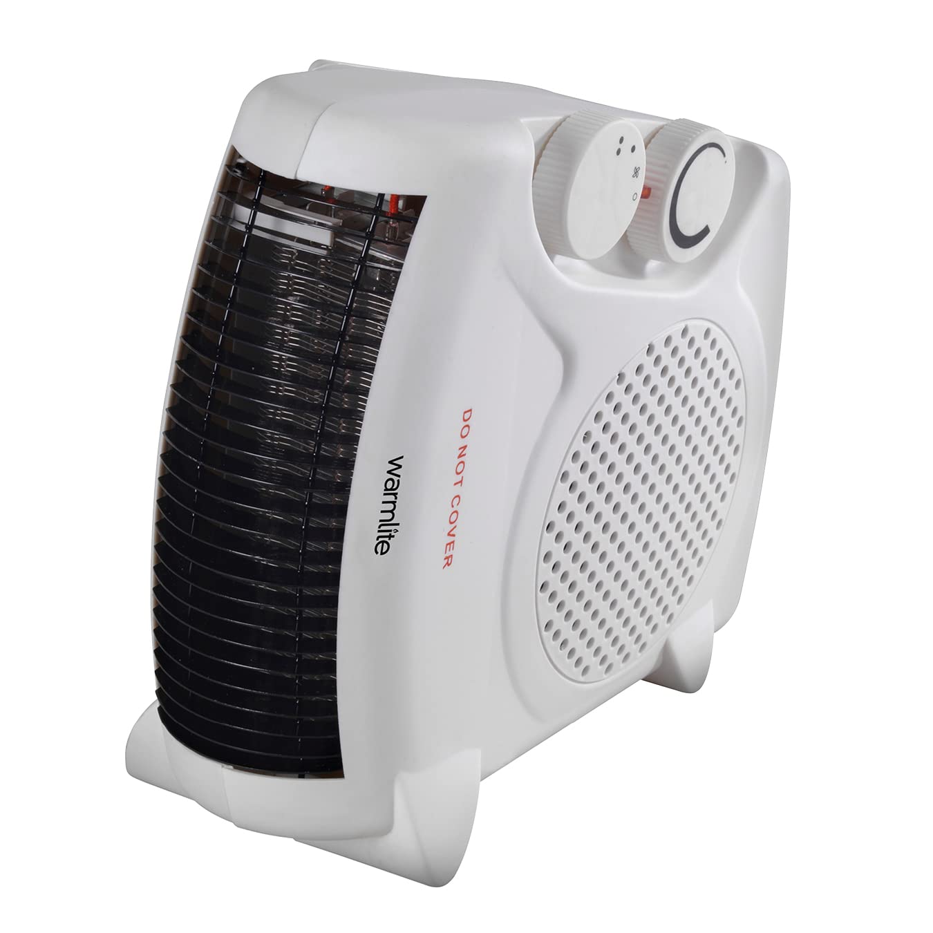 Warmlite WL44001 Thermo Fan Heater with 2 Heat Settings and Overheat Protection, 2000W, White Single