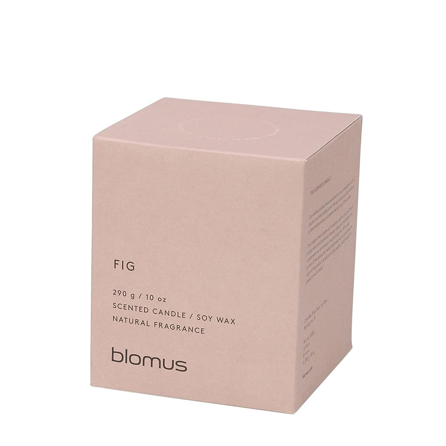 blomus 65655 Blomus Fraga Scented Candle Rose Dust L Soy Wax Concrete,Medium Medium