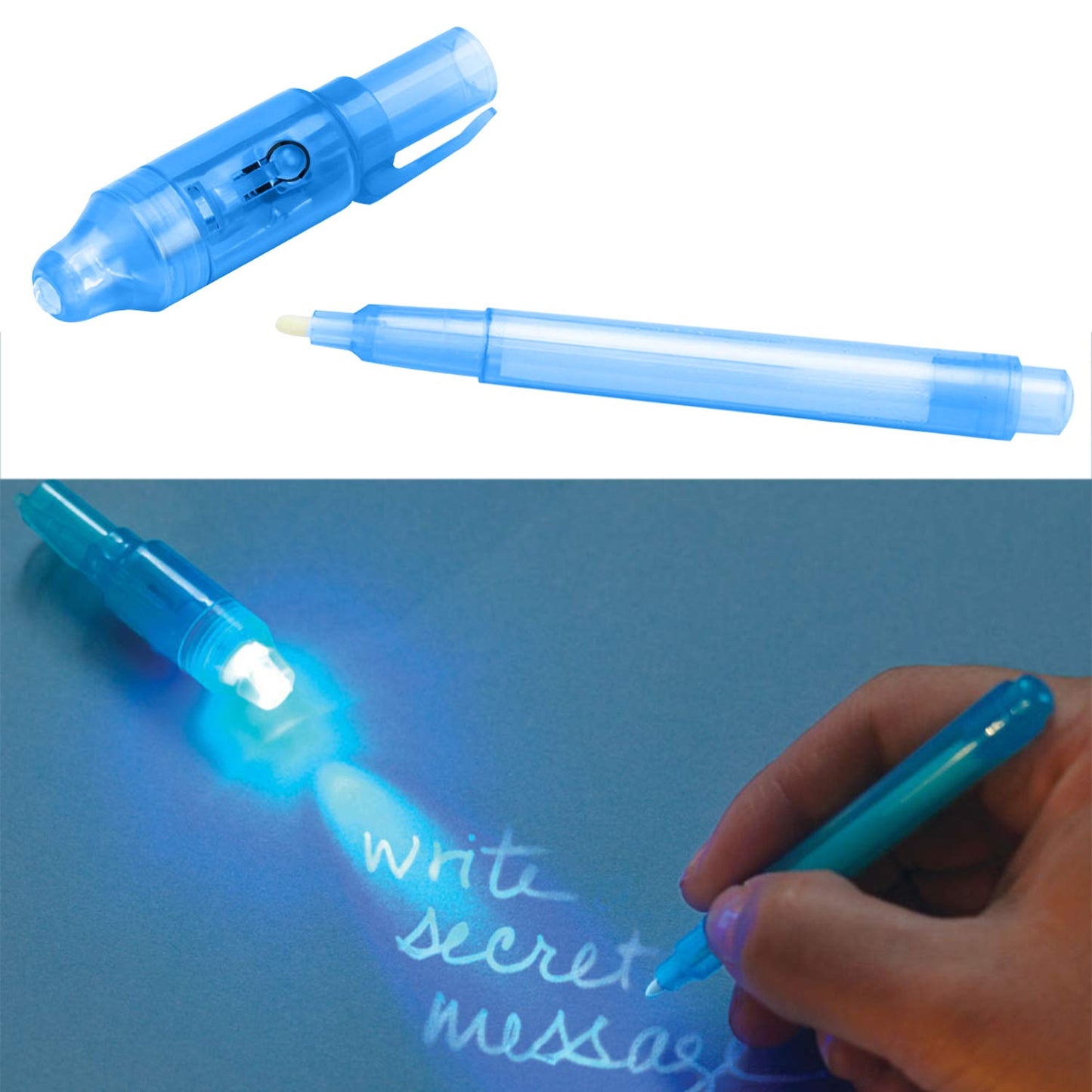 iZoeL 14 Invisible Ink Pen UV Pen Secret Pens with UV Light Spy Pens - Gifts for School Children Party Bag Fillers for Kids Boys Girls Birthday Party Favours Pinata Filler Multipack Gifts for Kids