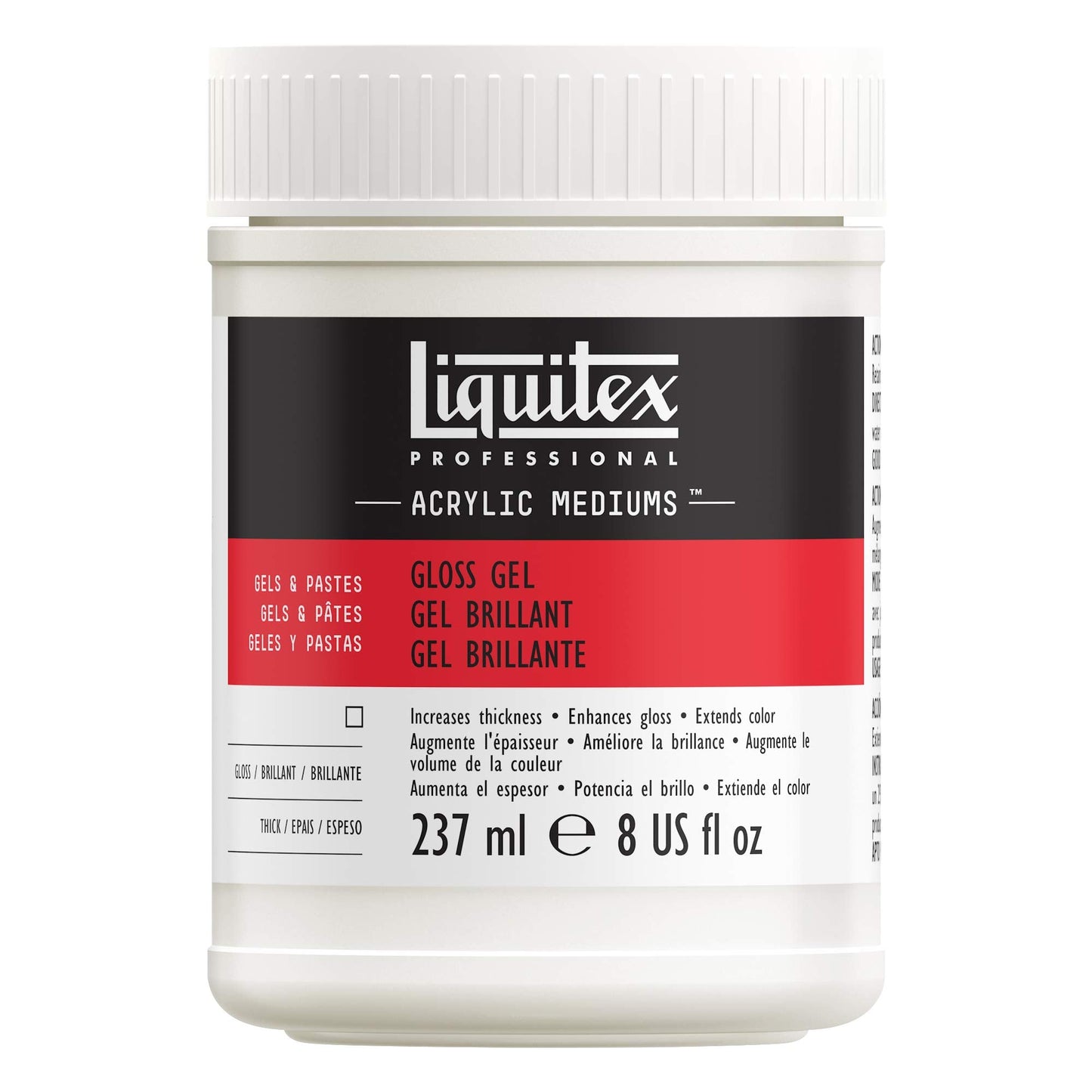 Liquitex Professional Acrylic Medium for Arcylic Paint, Gloss Gel, 237 ml 237 ml (Pack of 1) Gloss gel medium