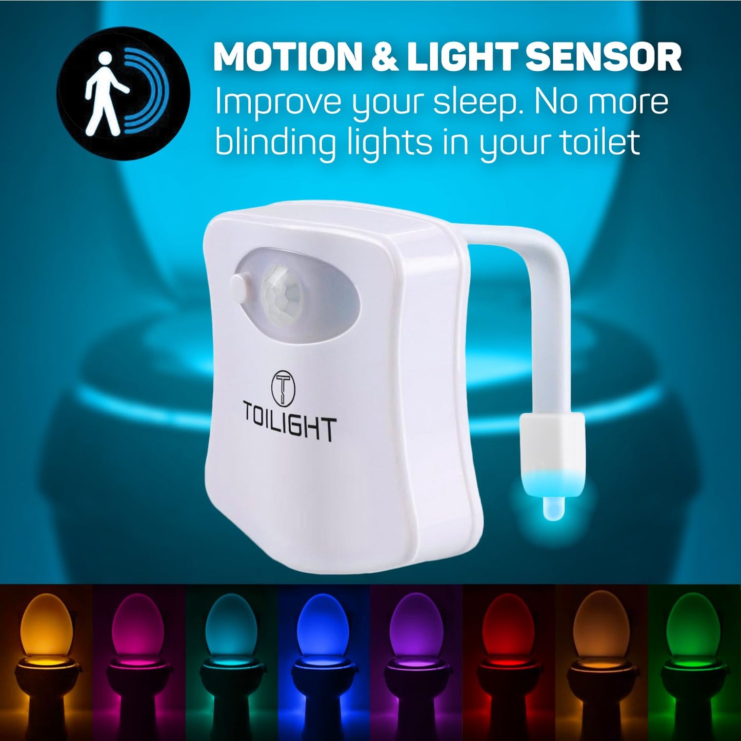 The Original Toilet Bowl Night Light. Motion Sensor Home Gadgets for Men Women Dad Gifts for Men Fathers Day Christmas. Funny Novelty Bathroom Accessory. Birthday Presents. Fun Cool Gadgets Gift Single unit