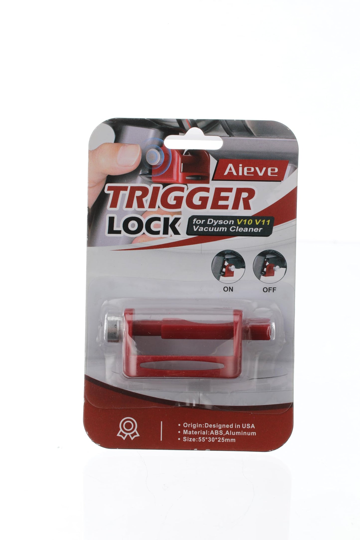 Aieve Trigger Lock for Dyson Vacuum Cleaner,Trigger Lock Power Button Off/On Switch Accessory Holder for Dyson V15 V11 V10 Absolute/Animal/Motorhead Vacuum Cleaner,Free Your Finger