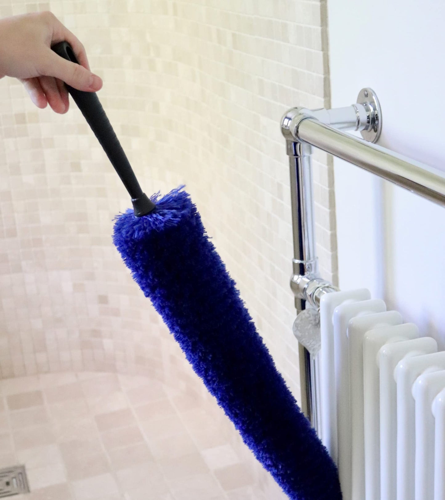 homevalet Radiator Cleaner Brush Super Fluffy Radiator Cleaning Brush Strong And Flexible Thin Extra Long Reach Radiator Duster 80cm Multi-Use Duster Radiator Cleaning Tool