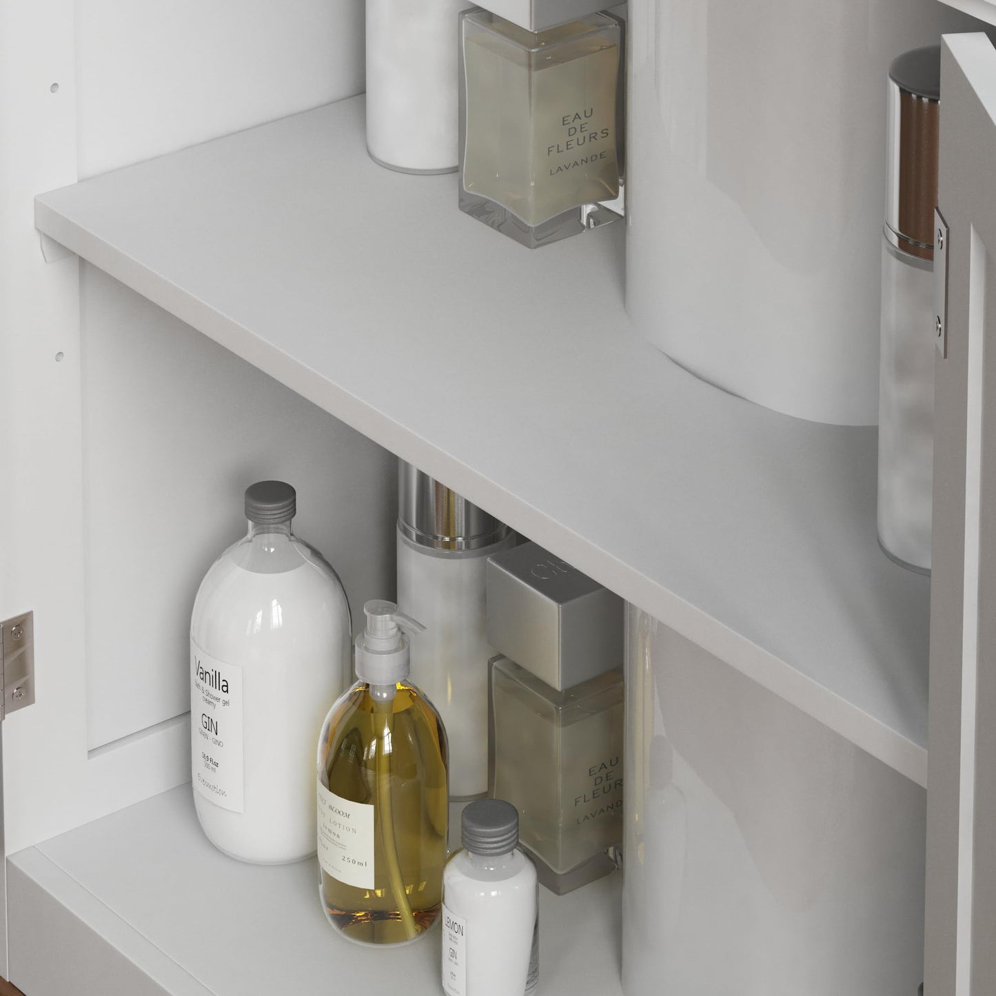 Bath Vida Priano Under Sink Bathroom Cabinet Floor Standing Storage Cupboard Basin Unit, White