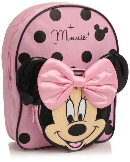 Disney Girls' Official Minnie Mouse Bow Backpack Back To School 4-6 Years Pink