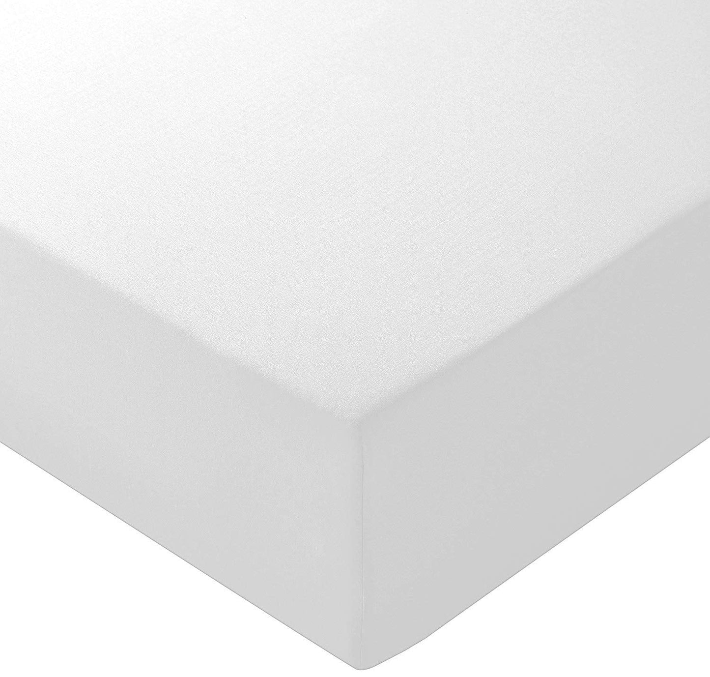 NIYS Luxury Bedding Finest 100% Egyptian Cotton 10"/25 CM Fitted Sheets (White, King) White