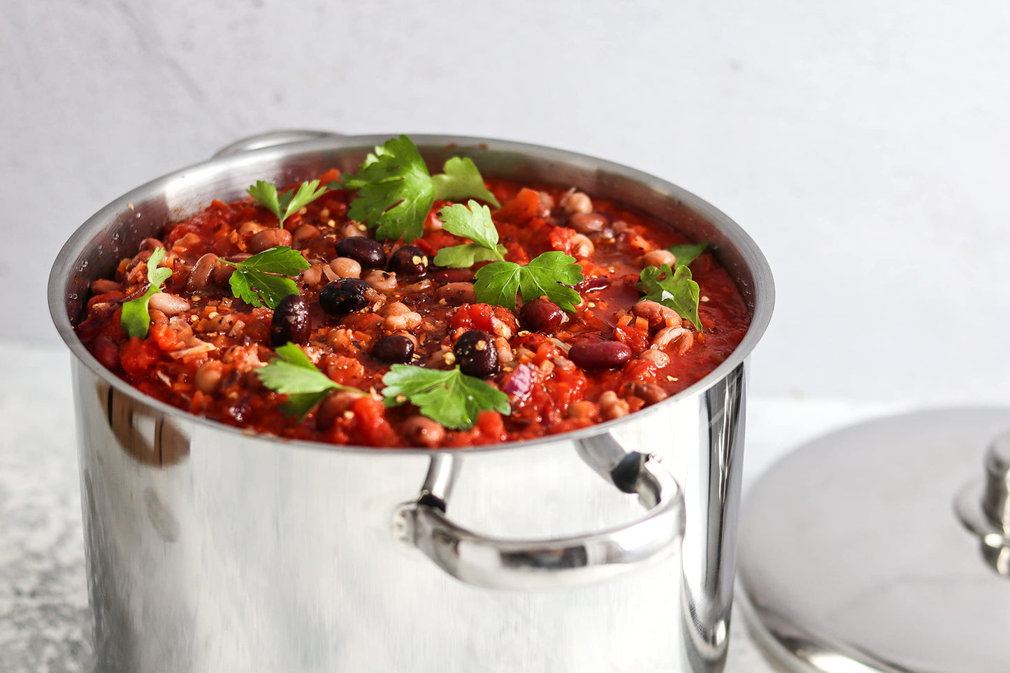 MasterClass Stock Pot With Lid 8.5L/24cm, Induction-Safe, Stainless Steel, Silver 8.5 Litre Single