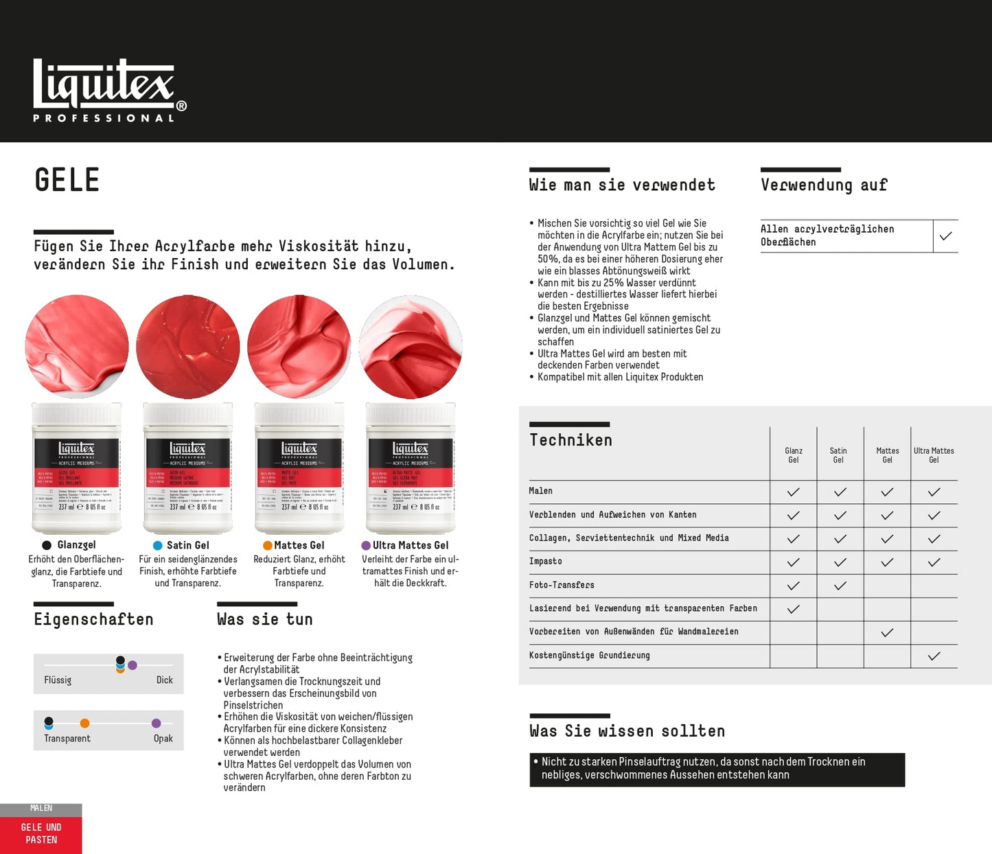 Liquitex Professional Acrylic Medium for Arcylic Paint, Gloss Gel, 237 ml 237 ml (Pack of 1) Gloss gel medium