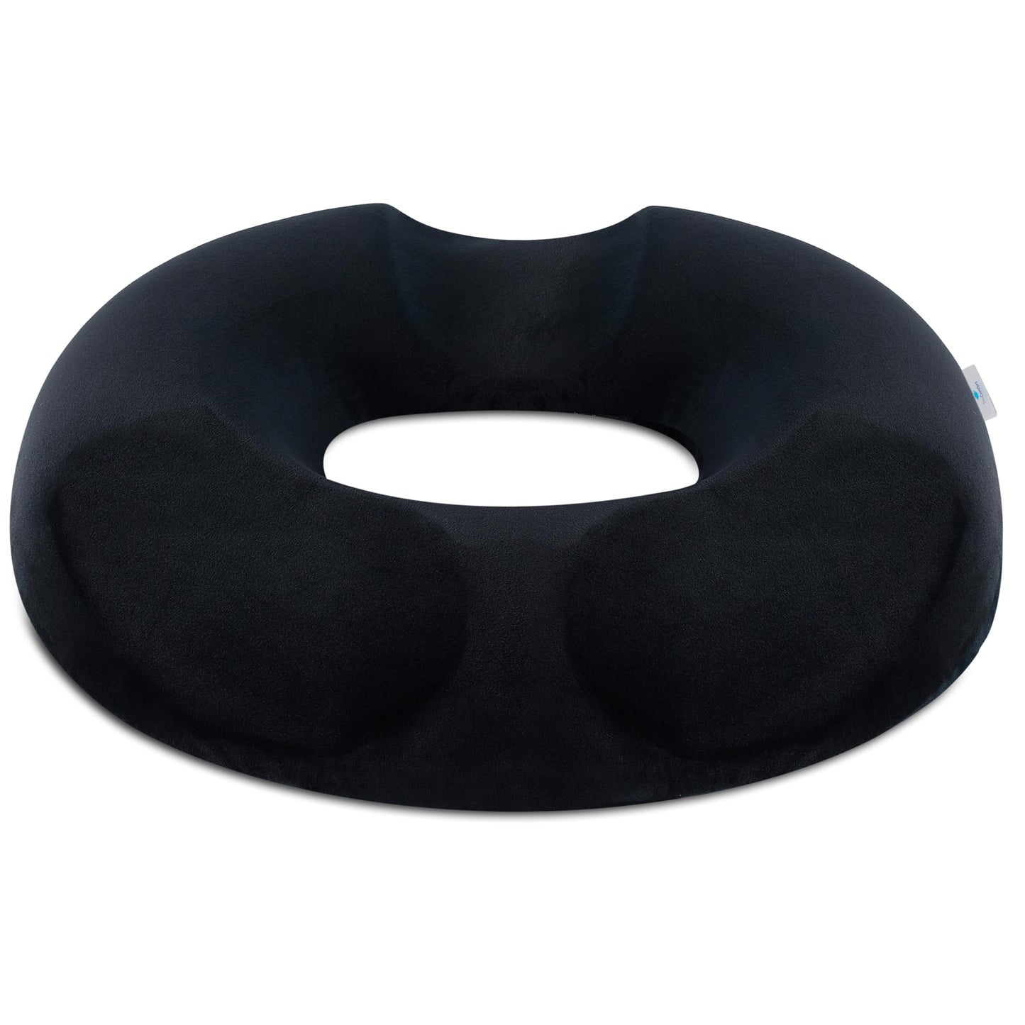 TheComfortZone Donut Cushion For Coccyx & Tailbone Pain Pressure Relief | Memory Foam Orthopedic Doughnut Seat Cushion for office chair | Hemorrhoid, Pregnancy Post Natal, Surgery, Sciatica (Black) Black