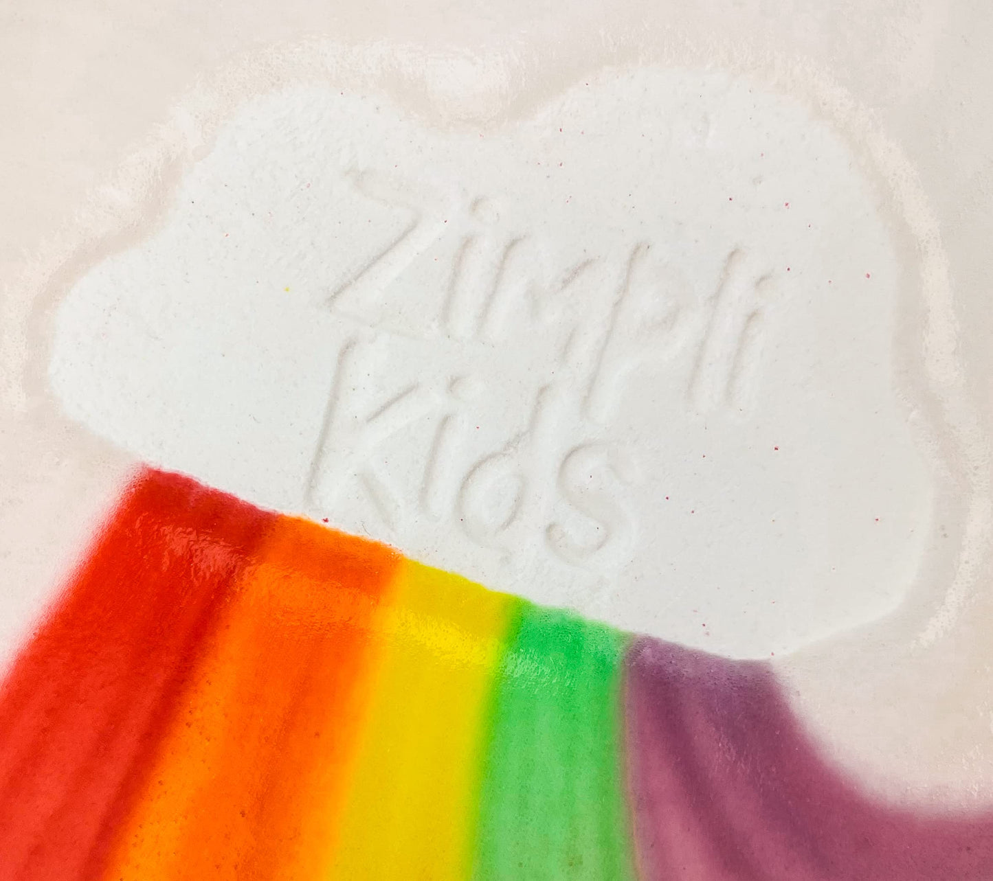 3 x Large Cloud Rainbow Bath Bombs from Zimpli Kids, Special Effect Bath Bombs for Children, Handmade Bubble Bath Fizzies Gift Set, Organic Moisturising Vegan Friendly and Cruelty Free 3 x Rainbow