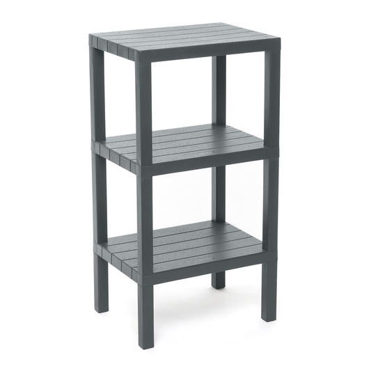 Tatay Shelf, Grey, 38 x 29 x 73.5 cm 3 heights Rectangular - Gray