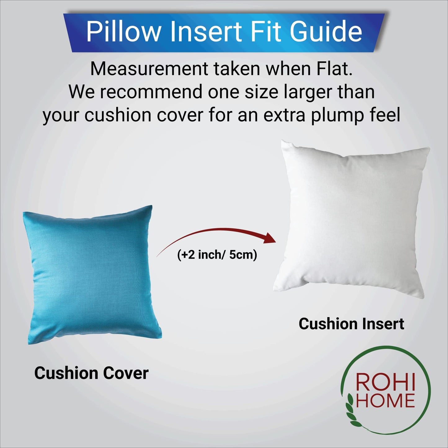 Rohi Set of 4 Hypoallergic Cushion pads 70cm x 70cm - White polyster square Cushions - Standard stuffer pack of Cushion inserts 70cm x 70cm (Pack of 4 | 28 x 28) 70x70 Cm