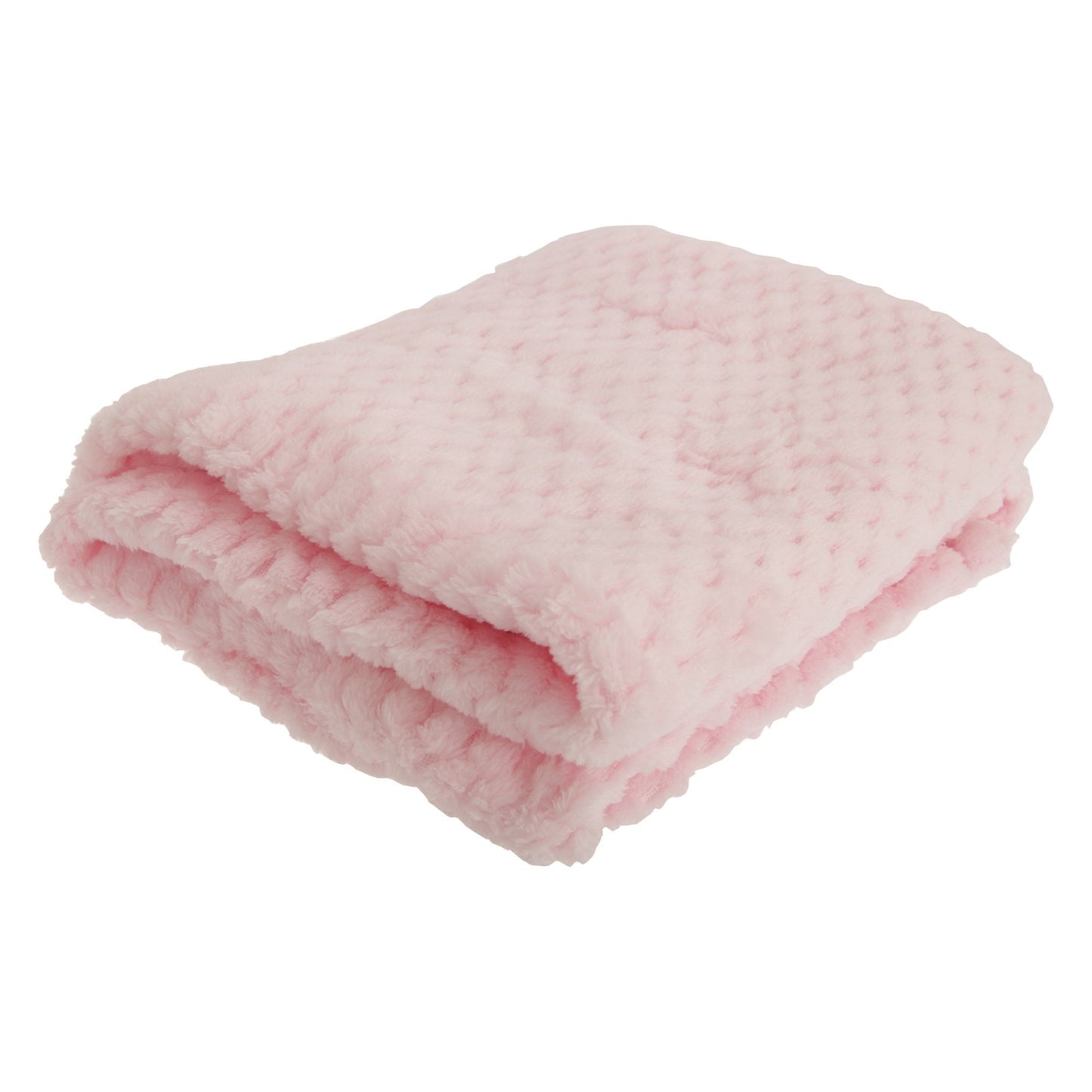 Baby Boys/Girls Supersoft Waffle Textured Blanket (75 x 90cm) (Pink) 75 x 90cm Pink