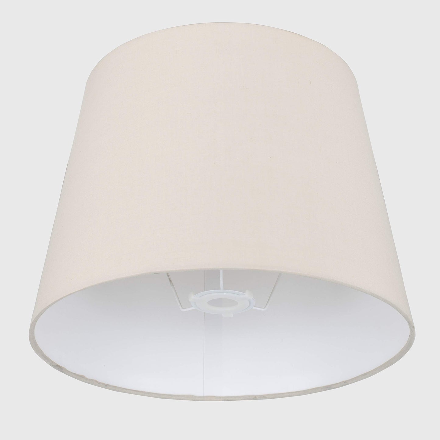 Large Modern Tapered Table/Floor Lamp Light Shade in a Beige Fabric Finish Large