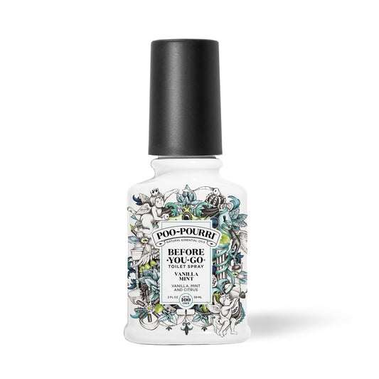 Poo-Pourri Before-You-Go Toilet Spray, Vanilla Mint, 2 Fl Oz - Vanilla, Mint and Citrus 57.00 ml (Pack of 1)