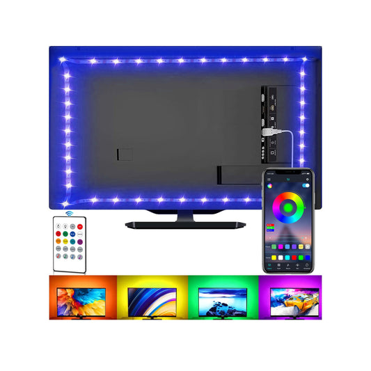 LED Strip Lights for TV, USB TV Backlight Kit with Remote, APP Control Sync to Music, 5050 RGB Smart LED Bias Lighting for HDTV (2m for 32"-60" TV) 2m for 32"-60" TV