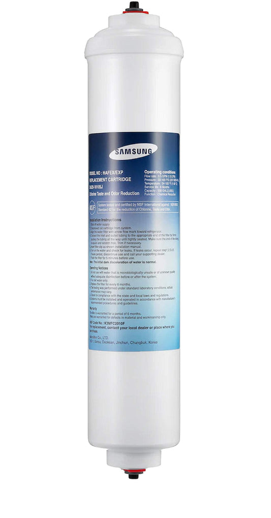 Samsung DA29-10105J External Fridge Water Filter, Model HAFEX/EXP Cartridge White