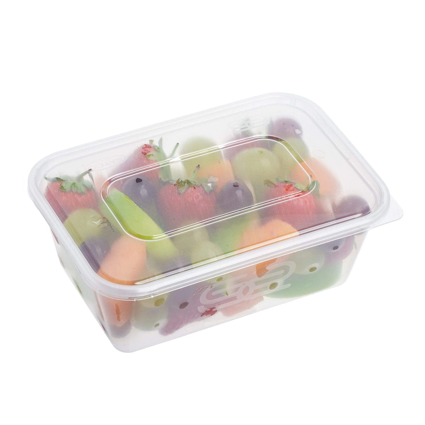 10 Pack Plastic Food Containers with Leak Proof Lids, Rectangular, BPA Free, Microwave and Freezer Safe, Recyclable 750ml