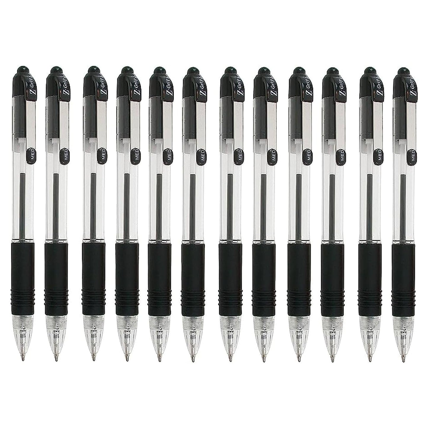 Z-Grip Retractable Ballpoint Pen - Economy Pack of 40 - Black