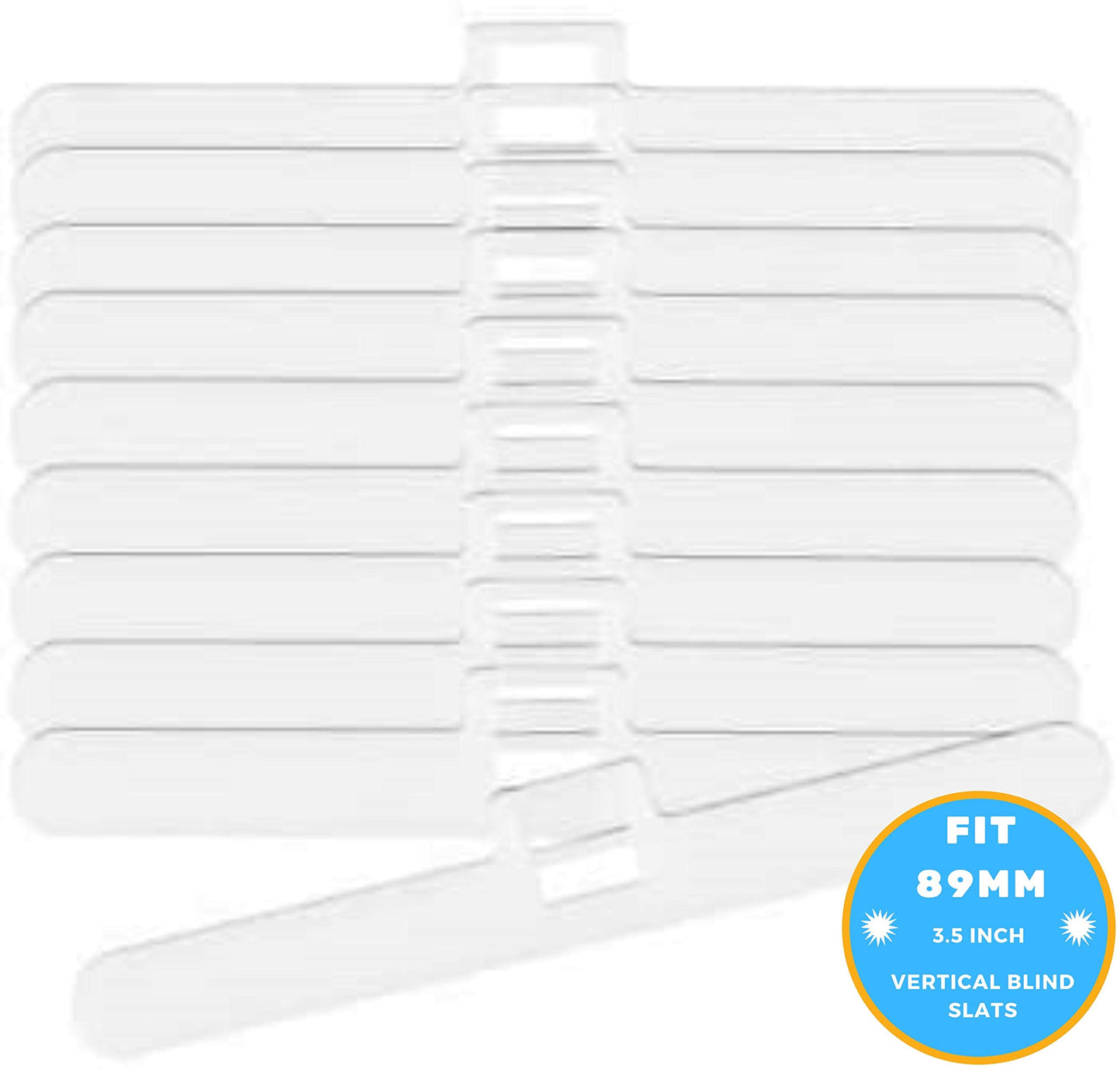 50 Vertical Blind Top Hangers for 89 mm (3.5 Inch) Slats, White,Spare Parts For Repair