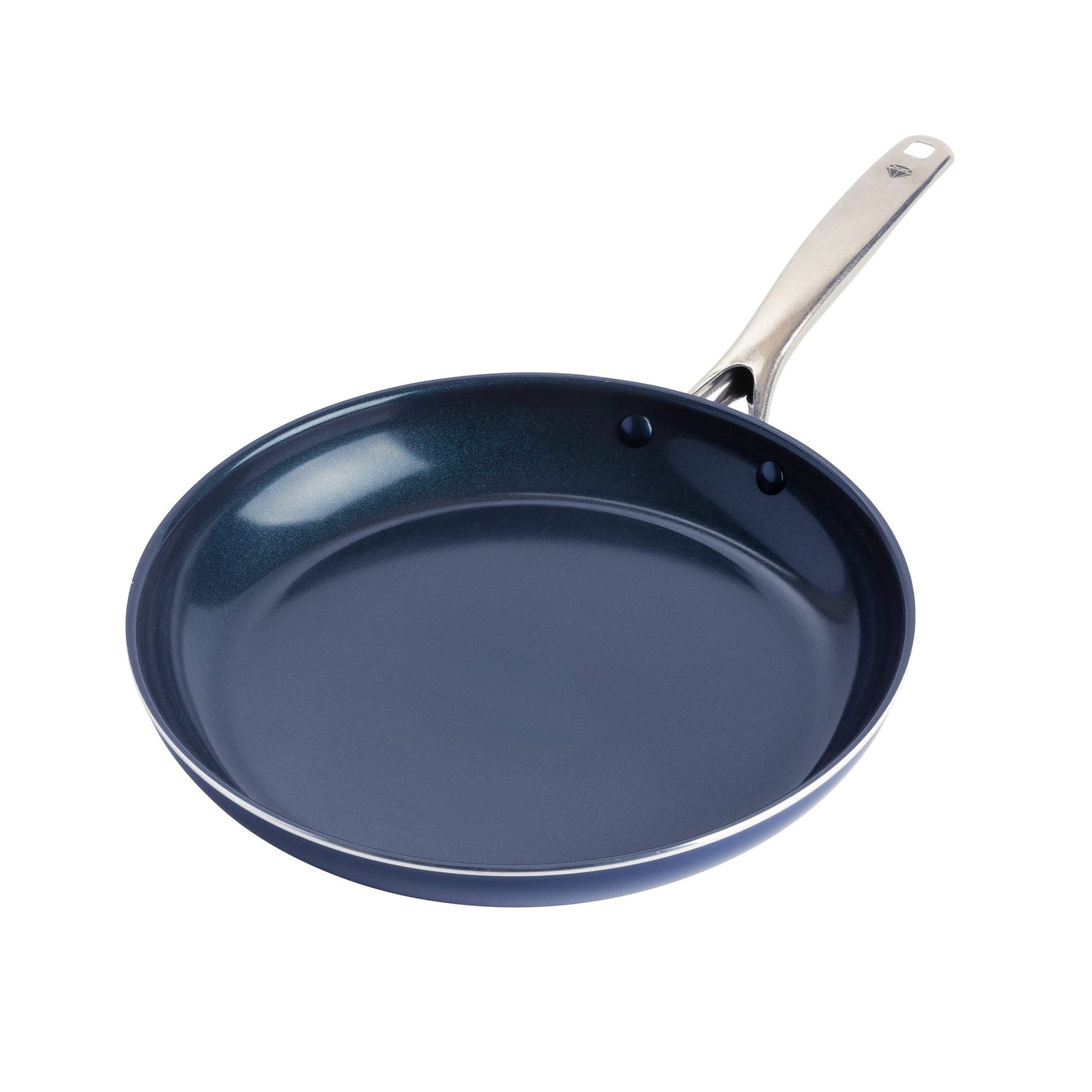 Blue Diamond Cookware Diamond Infused Ceramic Nonstick 30 cm Frying Pan Skillet PFAS-Free Oven Safe Blue Non-Induction 30cm Frying Pan