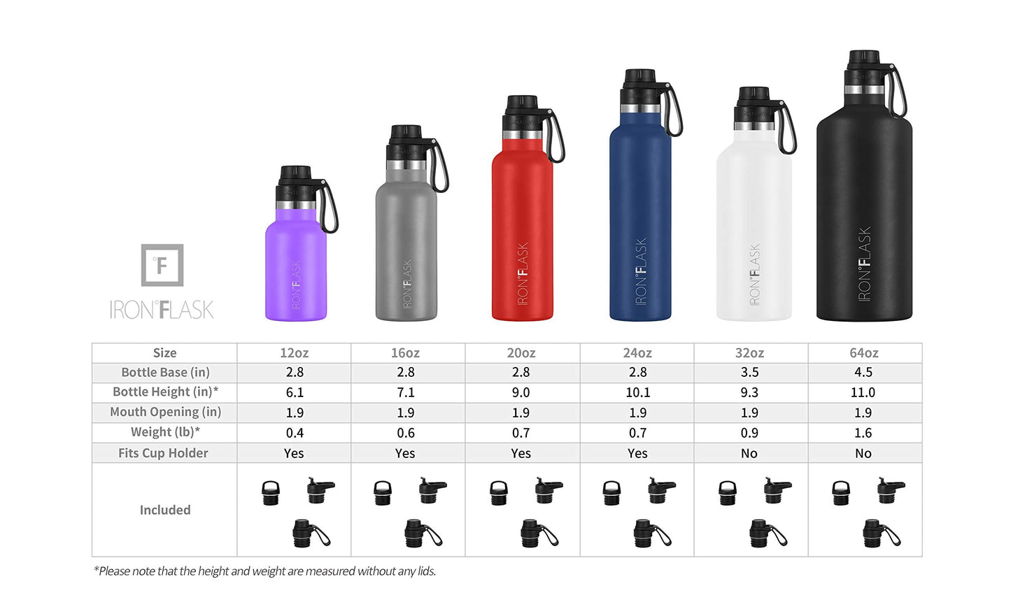 IRON °FLASK Sports Water Bottle - 24 Oz - 3 Lids (Narrow Spout Lid) Leak Proof, Durable Vacuum Insulated Stainless Steel - Hot & Cold Double Walled Insulated Thermos - Mothers Day Gifts Aurora