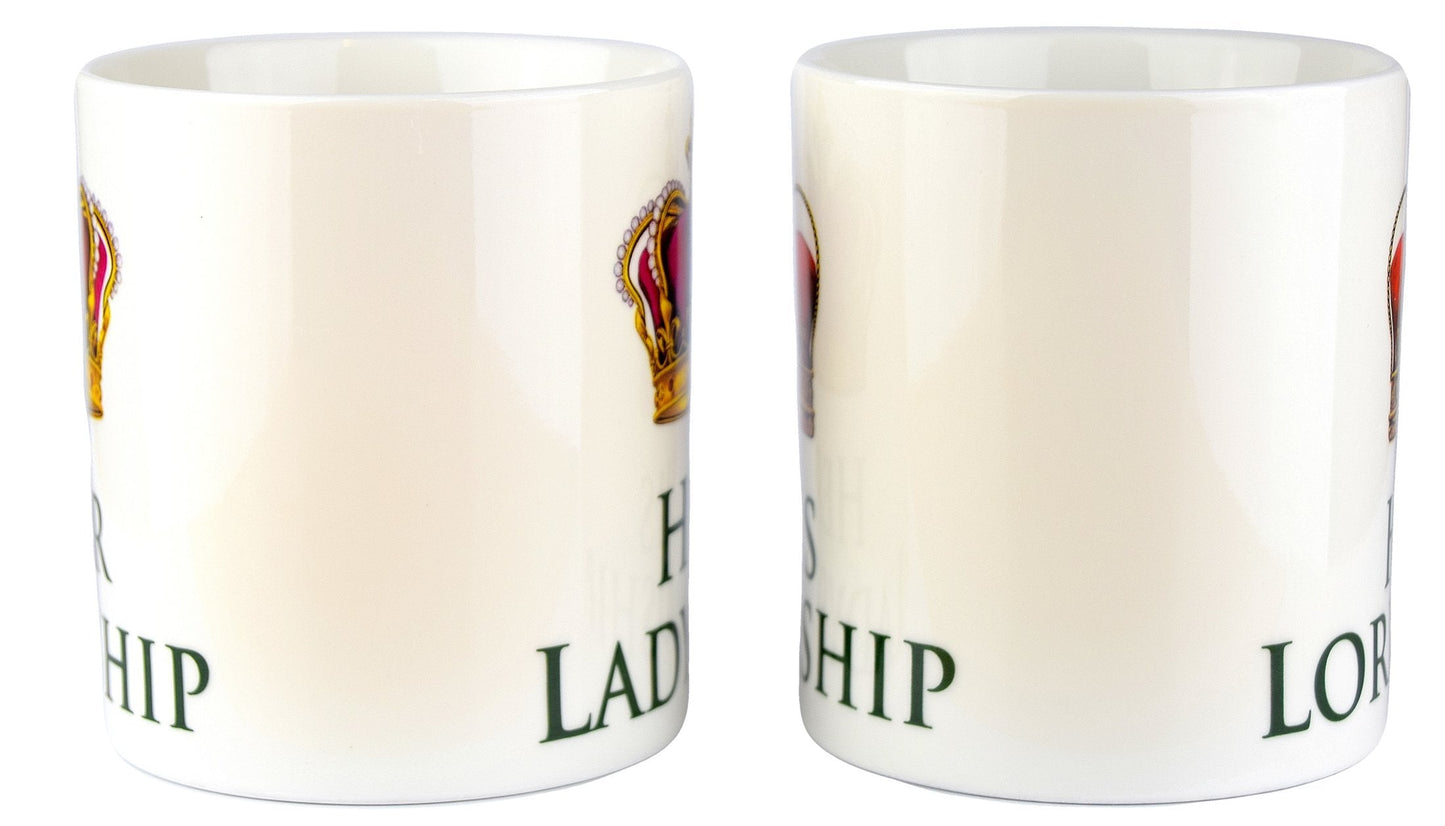 The Leonardo Collection His Lordship & Her Ladyship Fine China Set of 2 Mugs in Individual Gift Boxes