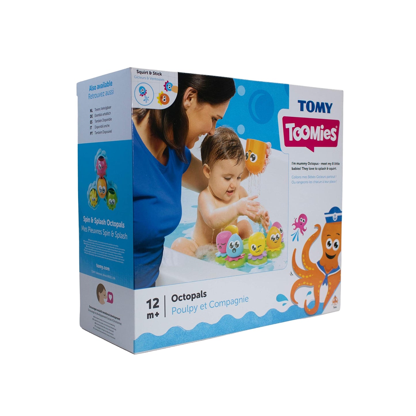 TOMY Toomies Octopals Number Sorting Baby Bath Toy | Educational Water Toys For Toddlers | Suitable For 1, 2 and 3 Years Old Boys and Girls