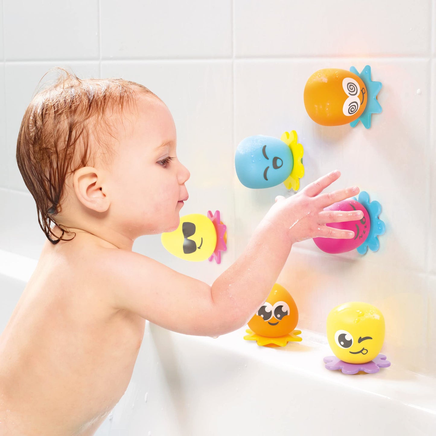 TOMY Toomies Octopals Number Sorting Baby Bath Toy | Educational Water Toys For Toddlers | Suitable For 1, 2 and 3 Years Old Boys and Girls