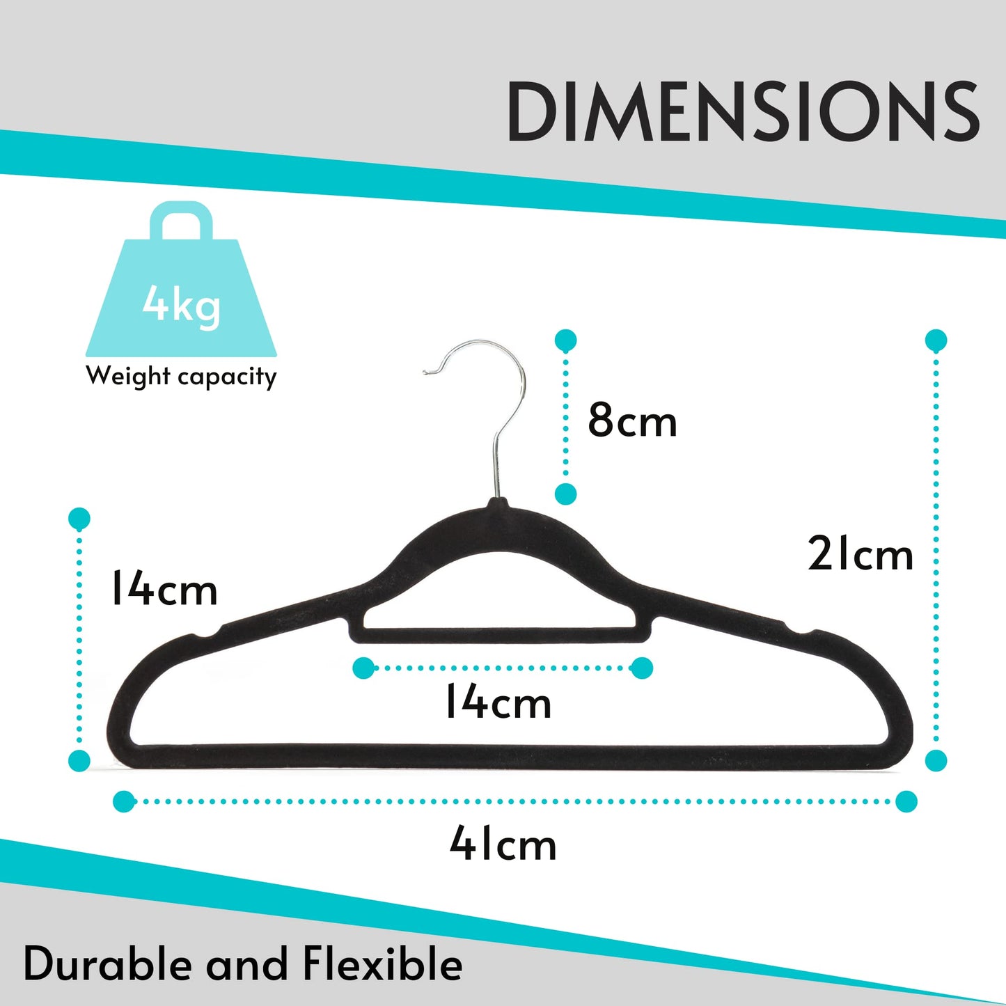 20 Non Slip Velvet Hangers | Heavy Duty Black Felt Coat Hangers |360 Degree Swivel Hooks |Premium Space Saving Design 20