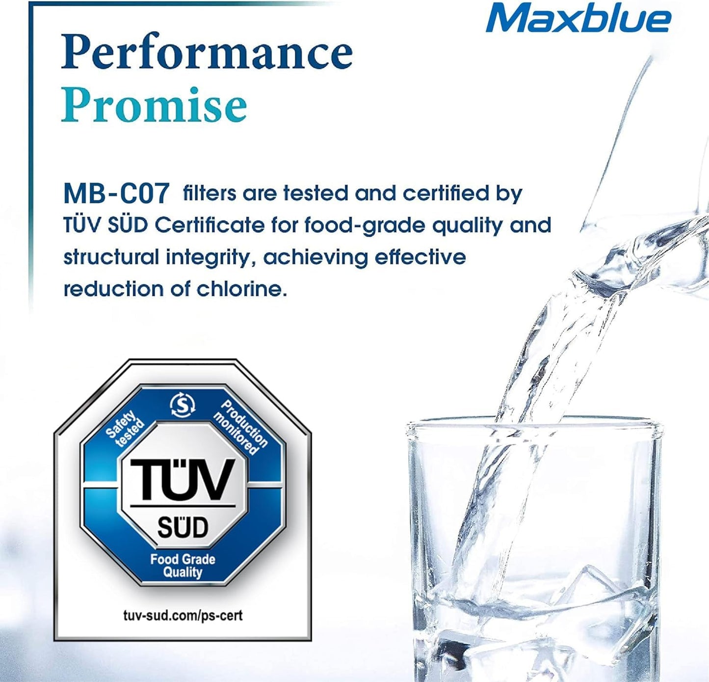 Maxblue TÜV SÜD, NSF Certified Filters, Replacement for Brita® Maxtra Plus and Maxtra Pro® All-in-1 Water Filter Cartridges, Compatible with Brita® Jug and Tank (12) 12 Count (Pack of 1)