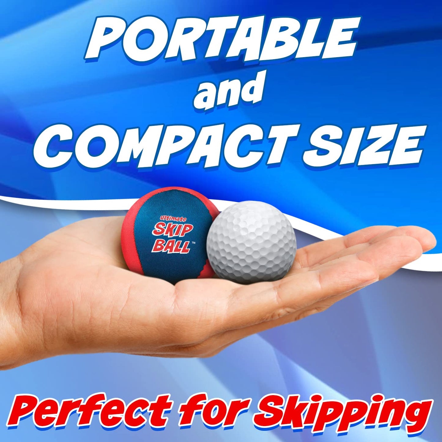 Activ Life The Ultimate Skip Ball – Water Bouncing Ball (2 Pack) Create Lasting Memories with your Friends & Family at the Beach, Lake or Pool - Great for all Ages Blue/Red