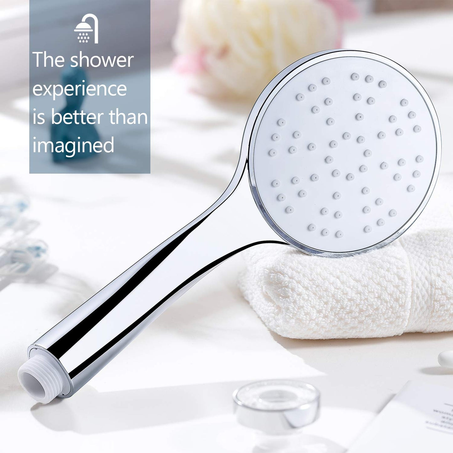 Dothnix High Pressure Shower Head, Power Shower Head to Increase Pressure, Powerful Shower Head for Low Pressure, Eco Shower Head, Universal Shower Head Handheld Updated