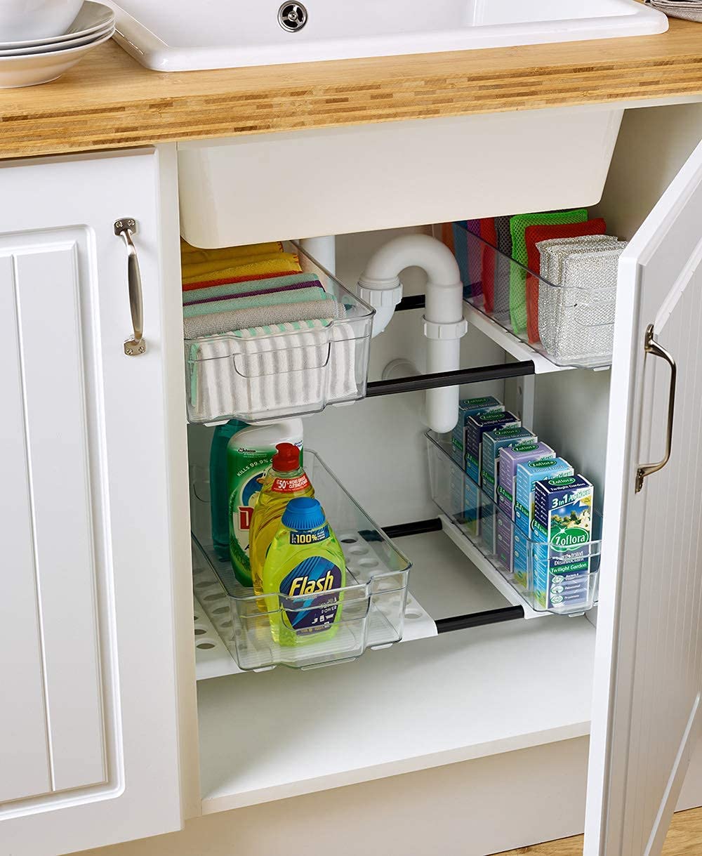 Addis Under Sink Storage for Organisation, White Single