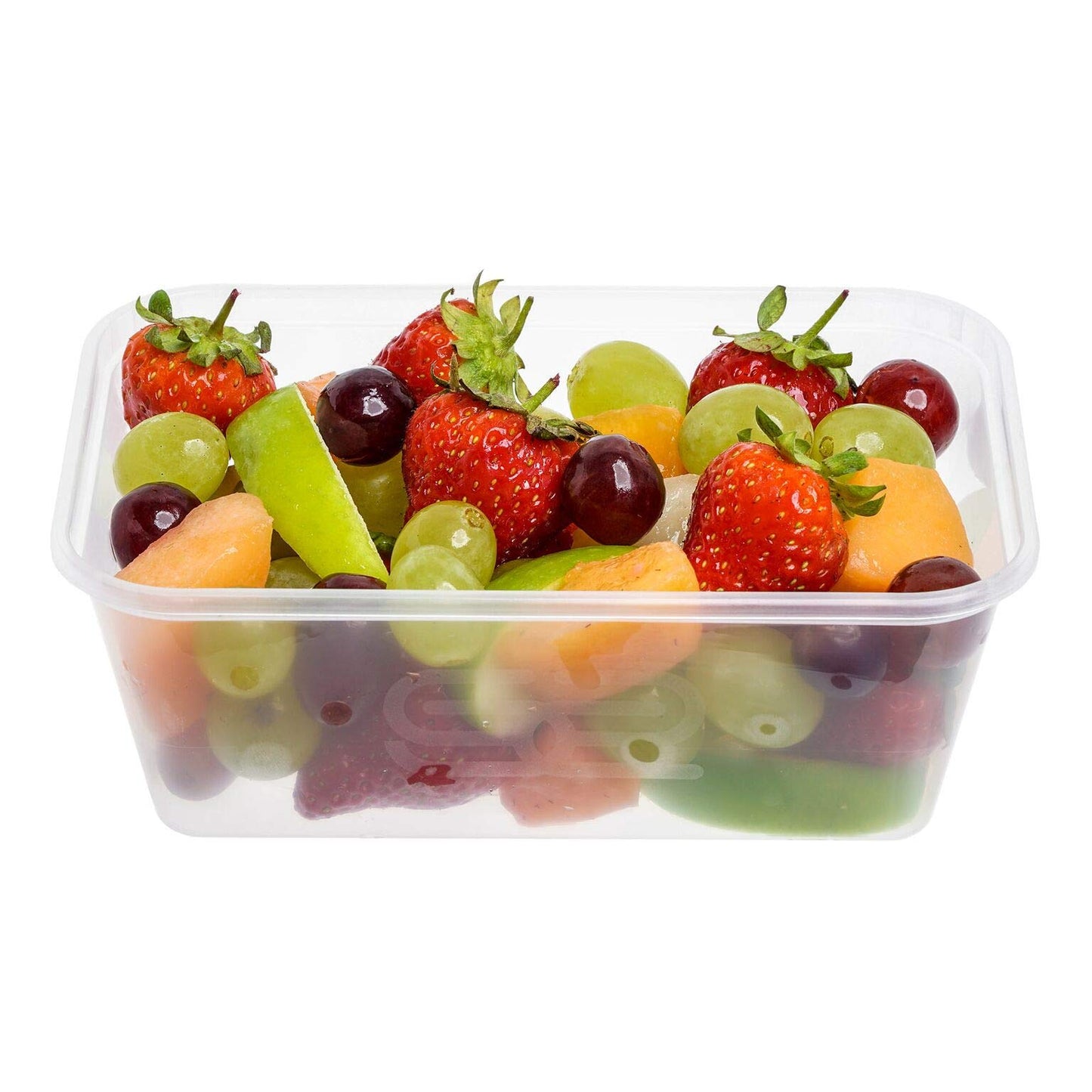 10 Pack Plastic Food Containers with Leak Proof Lids, Rectangular, BPA Free, Microwave and Freezer Safe, Recyclable 750ml