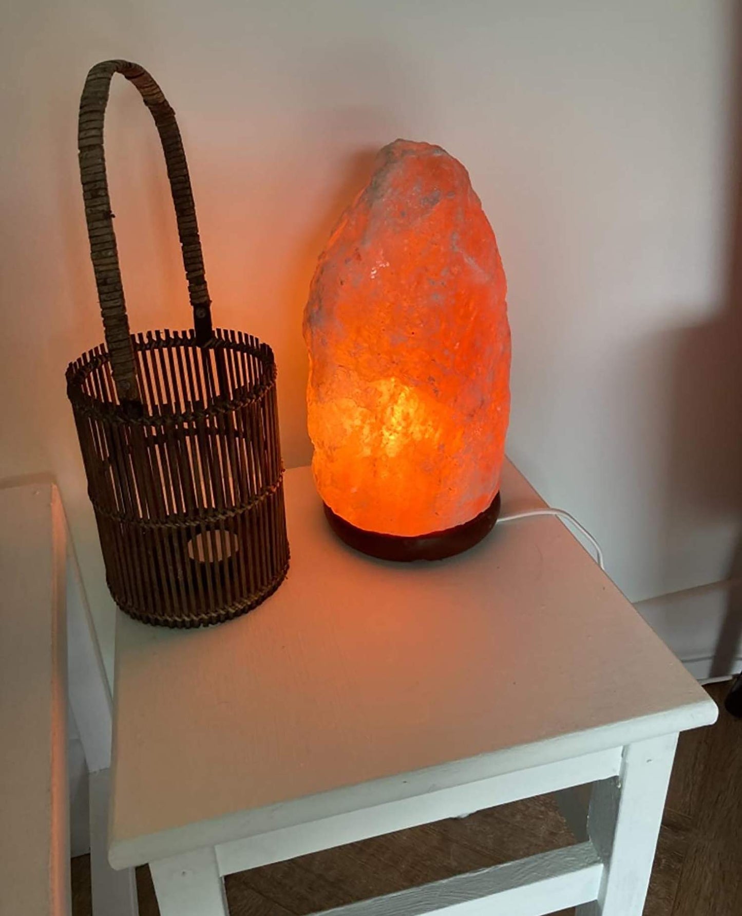 SourceDIY 3-5 Kg Salt Lamp- Pink Himalayan Crystal Light Home Décor Accessory with Button Control and British Style Electric Plug Fine Quality Relaxation Gifts for Women & Men [Energy Class E]