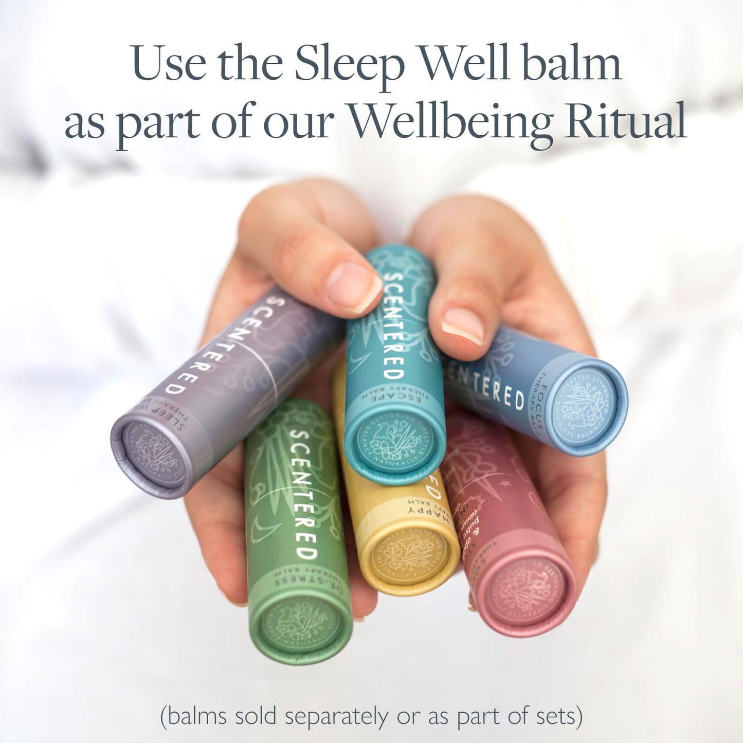 Scentered Sleep Well Aromatherapy Essential Oils Balm Stick - Sleep Aid for Restful Sleep - Lavender, Chamomile, Ylang Ylang Essential Oil - Relaxation Gifts for Women