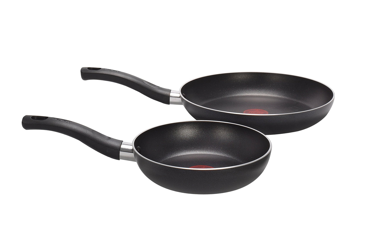 Tefal Taste Twin Pack, Aluminium Frying Pans, Pan Set, Pans 20 cm and 28 cm diameter, Non-Stick, Black, Pack of 2, B189S244 (Pack of 2)