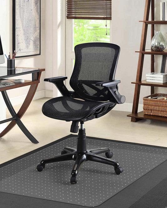 KALAHOL PVC Office Chair Mat for Carpet Floor, 75x120 cm (2.5'x4') Non-slip Carpet Protector Chair Mat, Unrolled Floor Protectors for Chairs, Transparent Clear Chair Floor Protectors 75x120cm (2.5'x4')