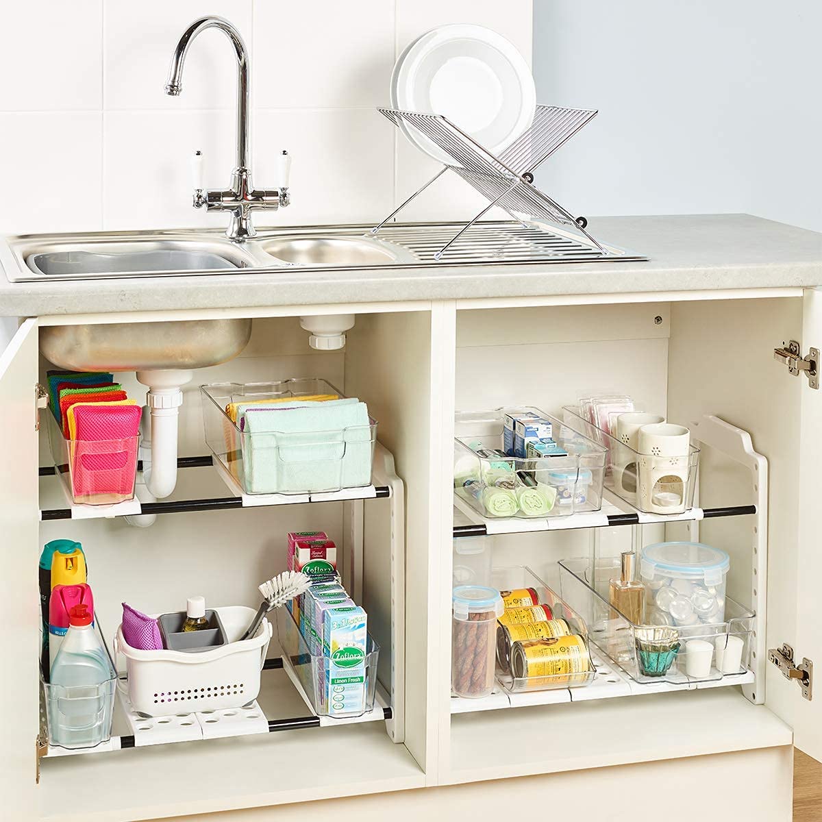 Addis Under Sink Storage for Organisation, White Single