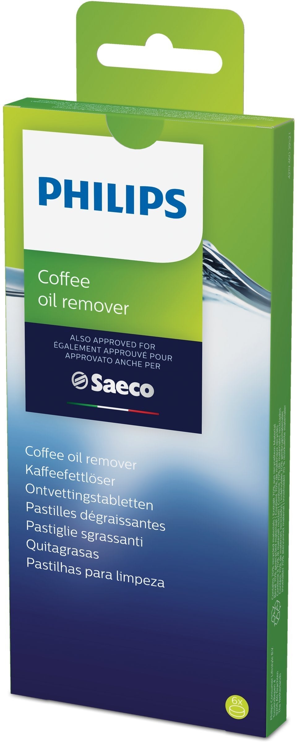 Philips CA6704/10 Coffee Oil Remover, 6 Tablets for Philips, Saeco and Other Fully Automatic Coffee Machines