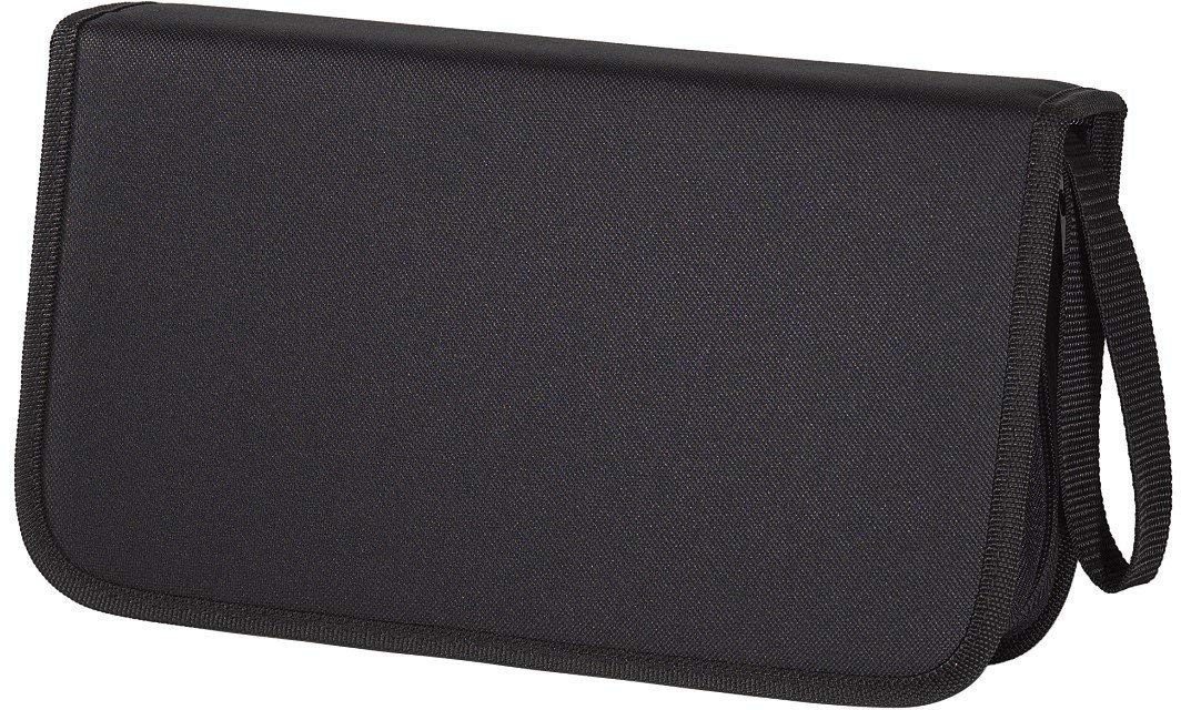 Hama CD Wallet for 104 Discs, CD/DVD/Blu-ray (folder for storage, space-saving for the office, car and at home), Black 104 CDs Single